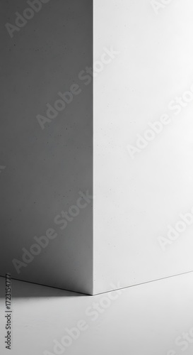 Simple White Corner Minimalist Design.