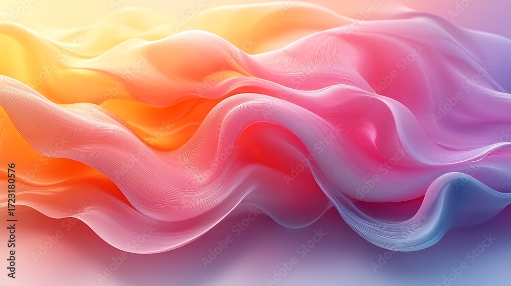 Obraz premium Abstract Flowing Colors Gradient Smooth Waves Texture