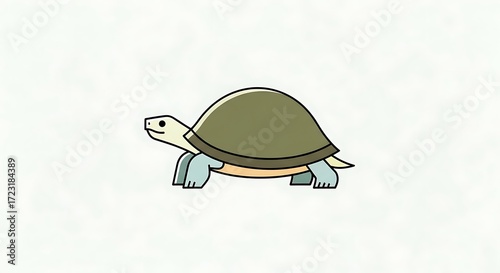 Turtle Icon with Isolated.