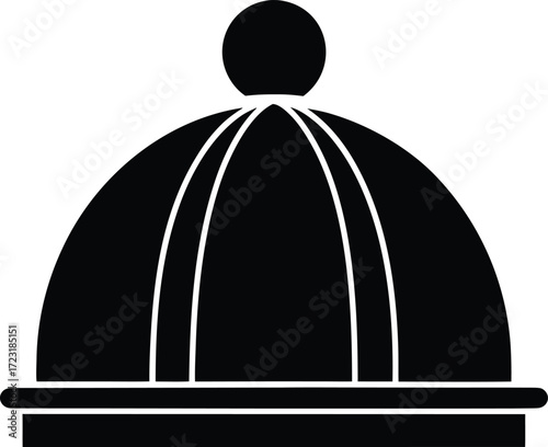rooftop dome planetarium line art