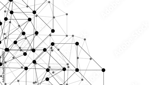 Abstract technology dot and line connection digital hi tech design concept background. Space for text. Vector illustration