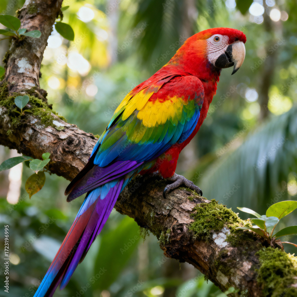 Obraz premium ultra-realistic, high quality image of a parrot.