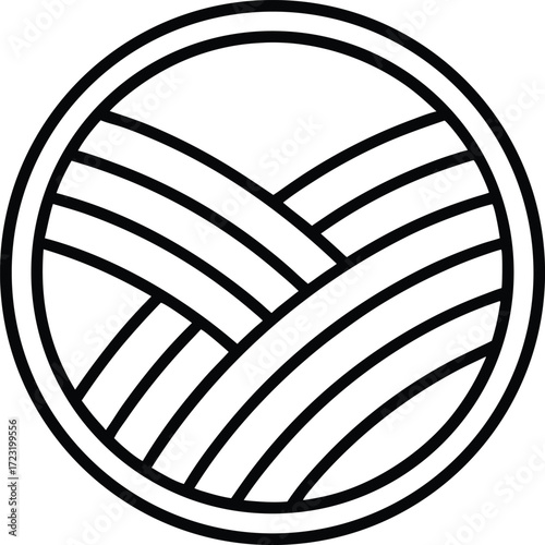 abstract linear design of circular crop field irrigation