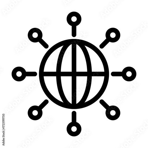 networking line icon