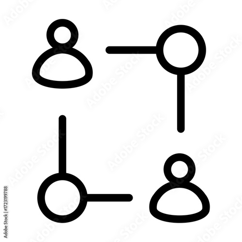relationship line icon