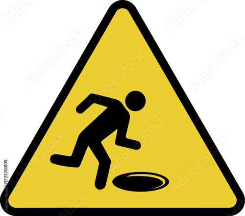 Warning sign Be careful of holes design for templates.