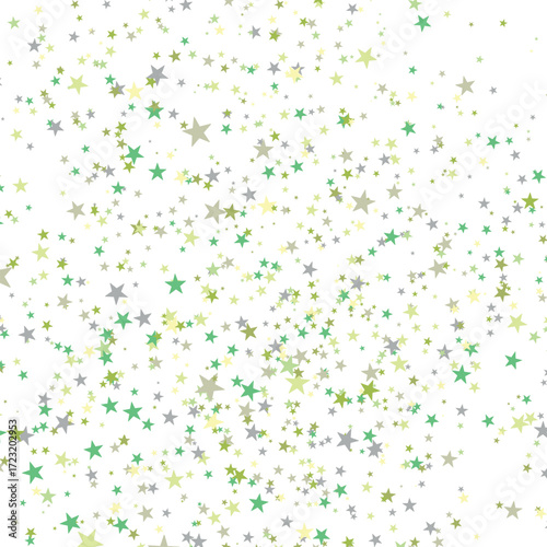 Color stars confetti background. Splash effect banner. Vector abstract illustration with blurred drops of rain for wallpaper, wrapping paper, backdrop, poster, card etc.