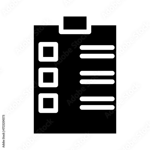 clipboard glyph icon
