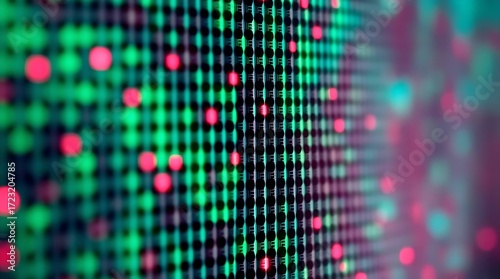 Wallpaper Mural Macro Abstract of RGB Pixel Display Screen with Vibrant Colors Torontodigital.ca