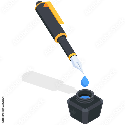 Fountain Pen and Inkwell