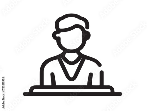 Professional mentoring session outlined in creative stock image