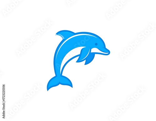 Simple blue dolphin graphic (1)