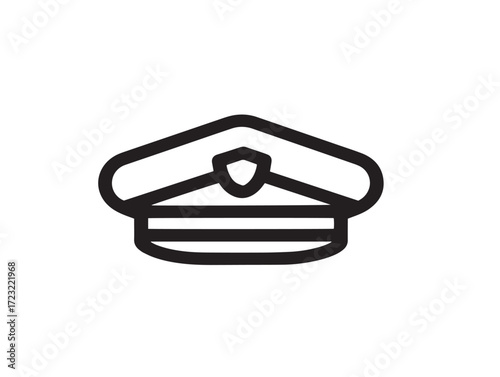 Military strategy vector icon with bold clean outlines