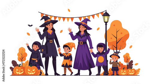 Halloween Parade: Captivating the enchanting ambiance of Halloween with playful characters.