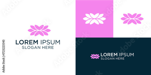 Elegant floral logo design for your brand, offering a modern and calming aesthetic perfect for wellness, beauty, or spiritual businesses needing a fresh, eye-catching visual identity