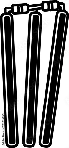  Cricket stumps silhouette, Cricket stumps, Cricket stumps outline, Cricket stumps vector set, Sports stump, Stump, Stumps silhouette