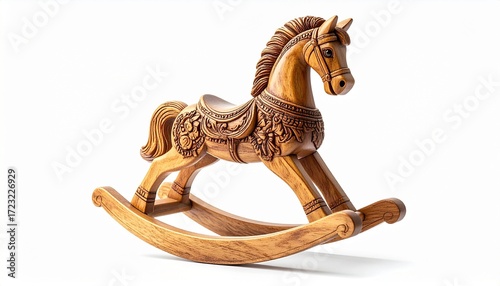 wooden rocking horse