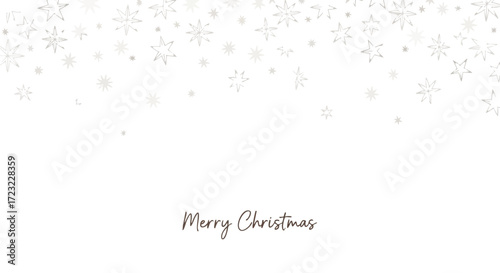 Elegant holiday greetings with delicate star design for Christmas cards or winter promotions adding a touch of festive charm to your projects