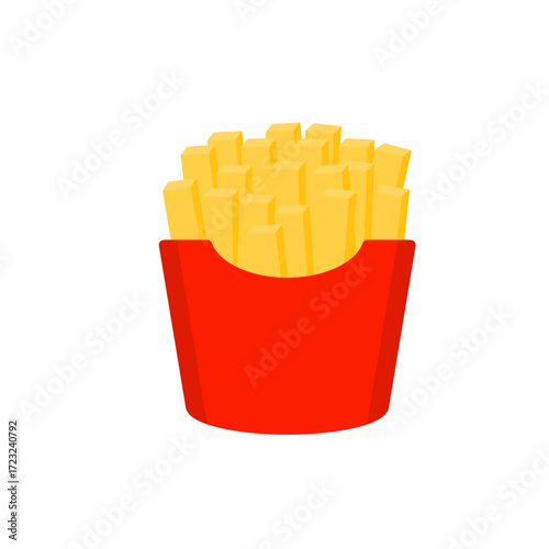 French Fries Vector Illustration 