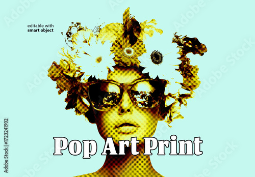 Pop Art Print Photo Effect