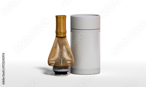 Bamboo Matcha Whisk and Packaging