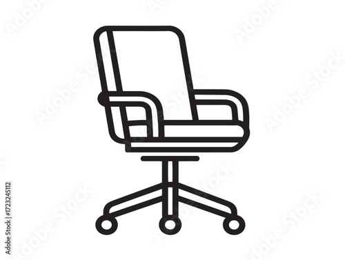 Business office icon for workplace minimal stock inspiration