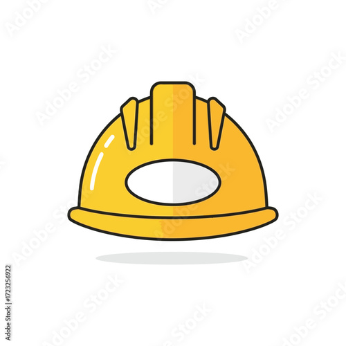 construction helmet on white background