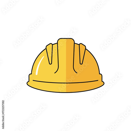 construction helmet on white background