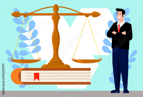 Jurisdiction Concept Illustration Vector Style