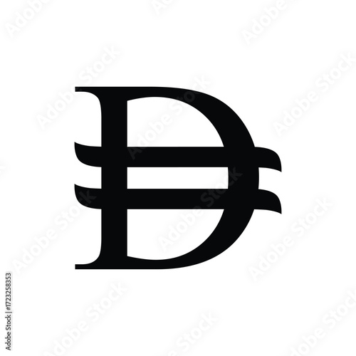 dirham icon vector UAE money symbol