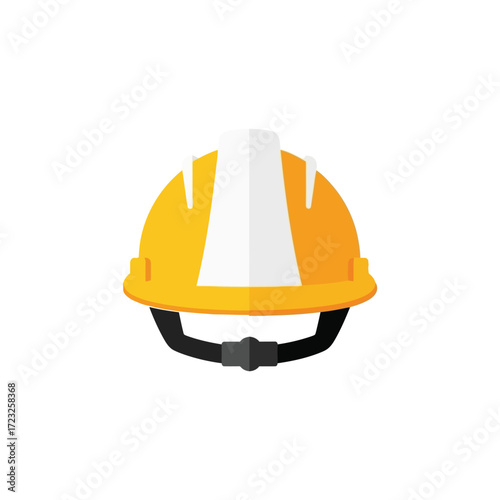construction helmet on white background
