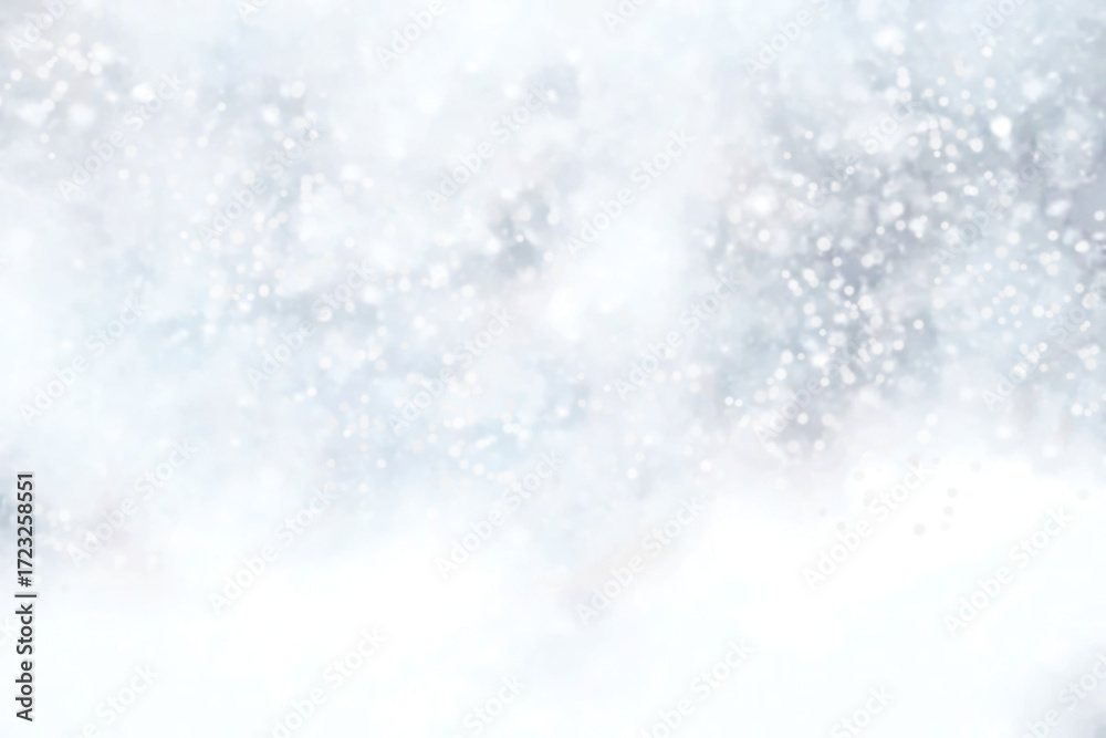 Fototapeta premium Blurred winter background with snow. 