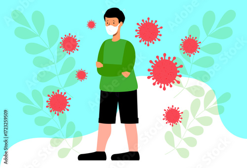 Allergy Concept Illustration Vector Style