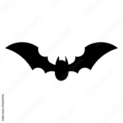 bat silhouette vector illustration isolated on white