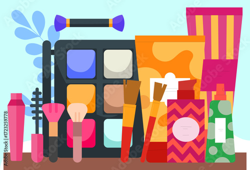 Cosmetics Concept Illustration Vector Style