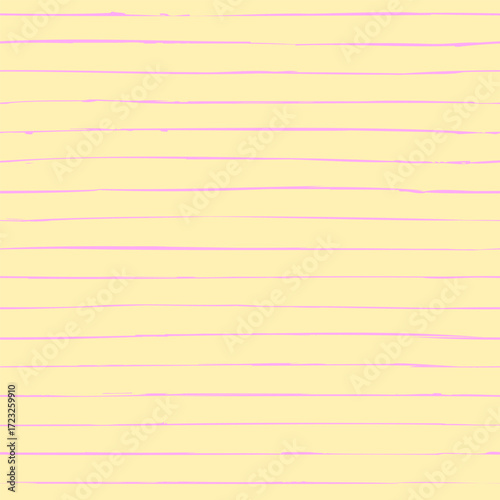 Hand drawn grunge striped seamless pattern in pink and yellow color. Vector background with rough noisy lines. Abstract modern background design, poster template set.