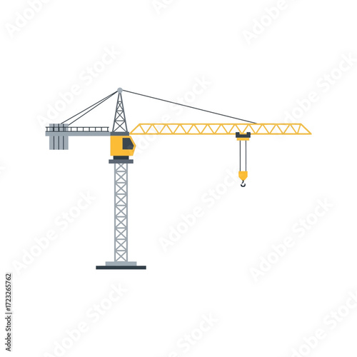 crane on white background