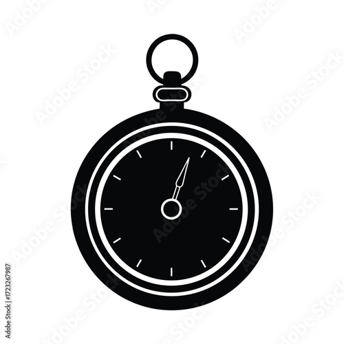 pocket watch silhouette