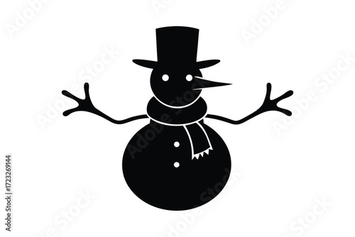 snowman silhouette