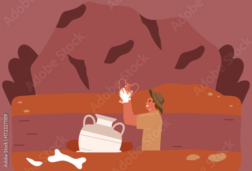 Artifact Concept Illustration Vector Style