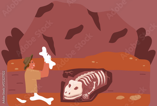 Bone Concept Illustration Vector Style