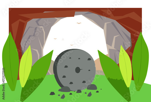 Primitive Concept Illustration Vector Style