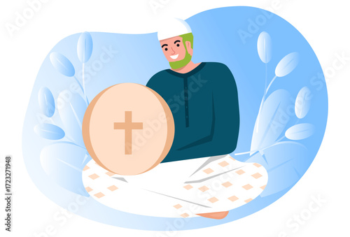 Faith Concept Illustration Vector Style