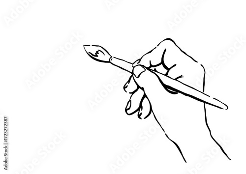 Brush hand drawing, writing, vector, illustration, Clipart, PNG