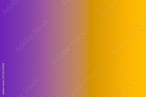 A striking split screen gradient with on the left rich purple and a bold gold on the right. This dynamic, luxurious texture evokes sense of royalty and elegance perfect for high end design projects.