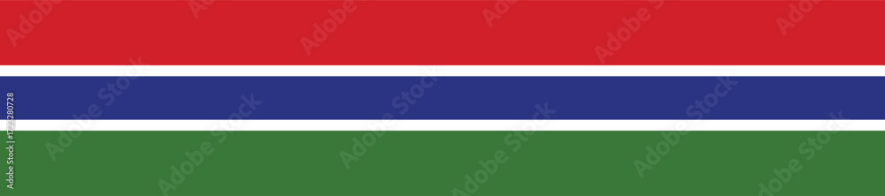 Fototapeta premium Longest Circular National Flag of Gambia on transparent Background , vector design and digital illustration 