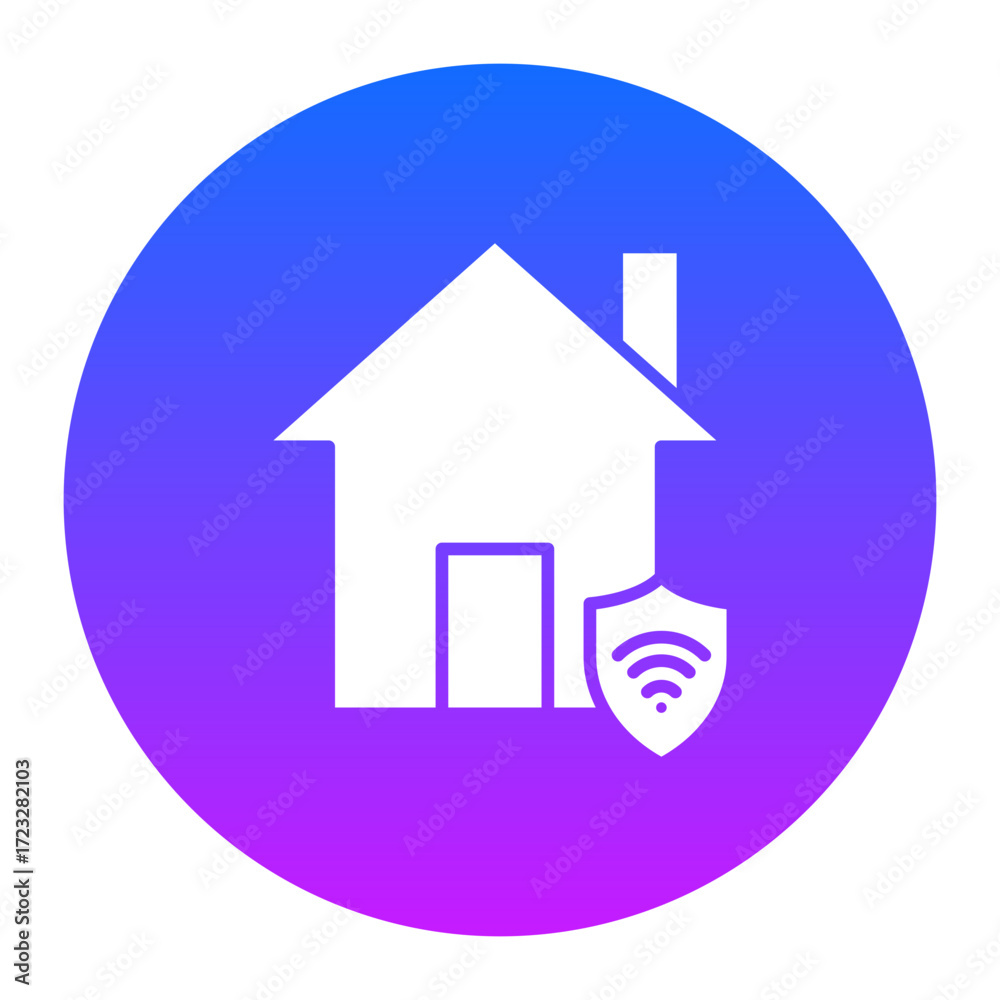 Fototapeta premium Home Security Icon