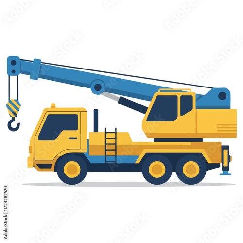 Heavy Duty Truck Mounted Crane Lifting.