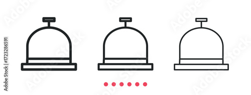Reception icon. Thin line icon vector