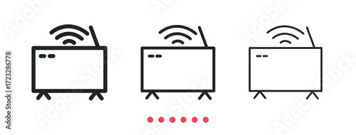 Wifi icon. Thin line icon vector